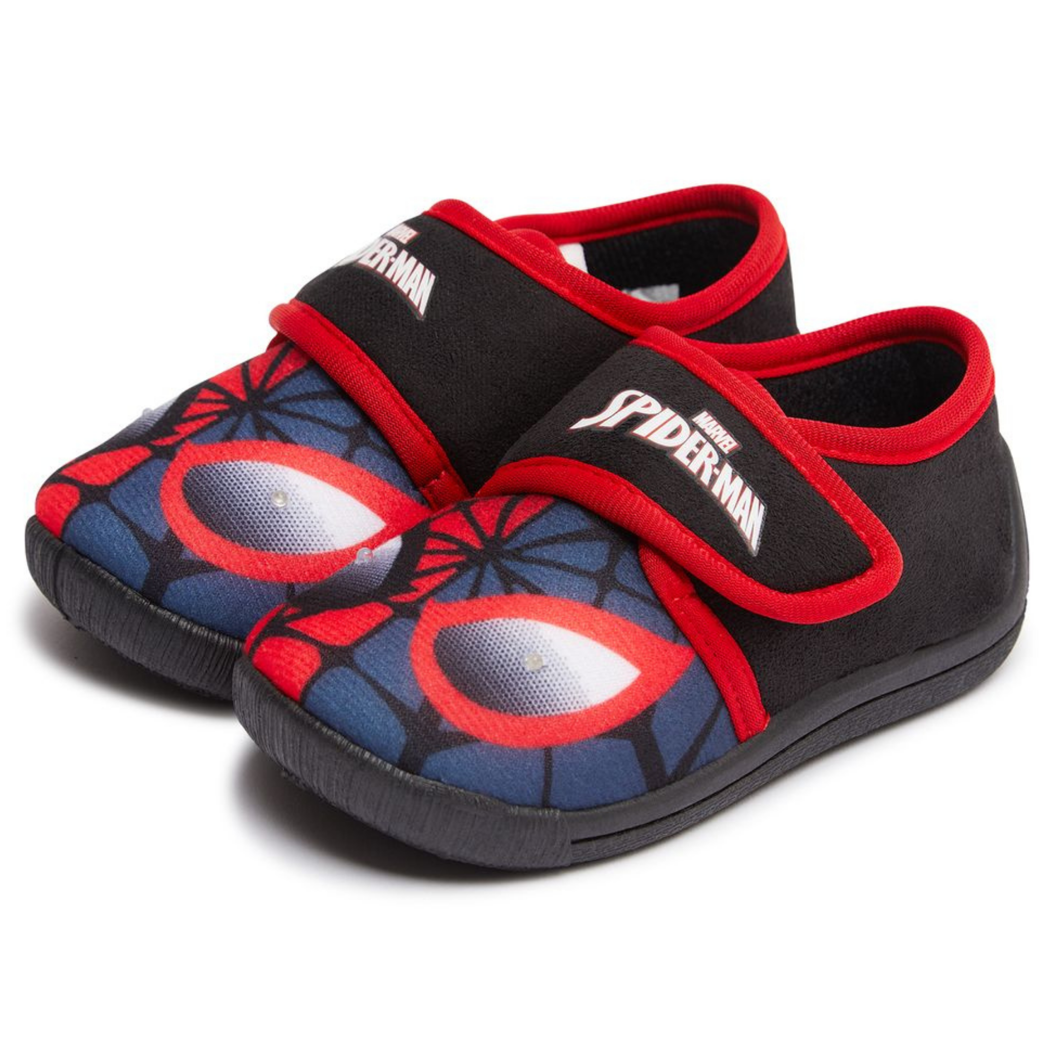 Boys Spiderman Slippers Kids Easy Fasten Non Slip Marvel Slipper House Shoes