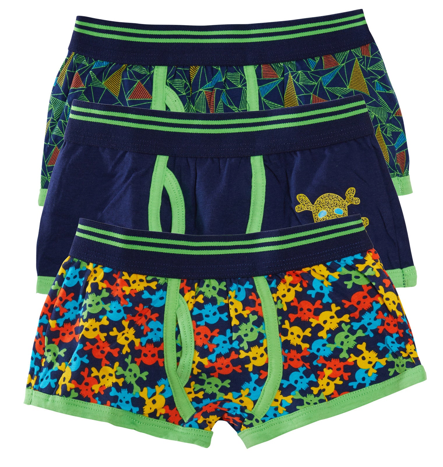 Boys 3 Pack Boxer Shorts Kids Underwear Football Gamer Camo Trunks Pants Briefs