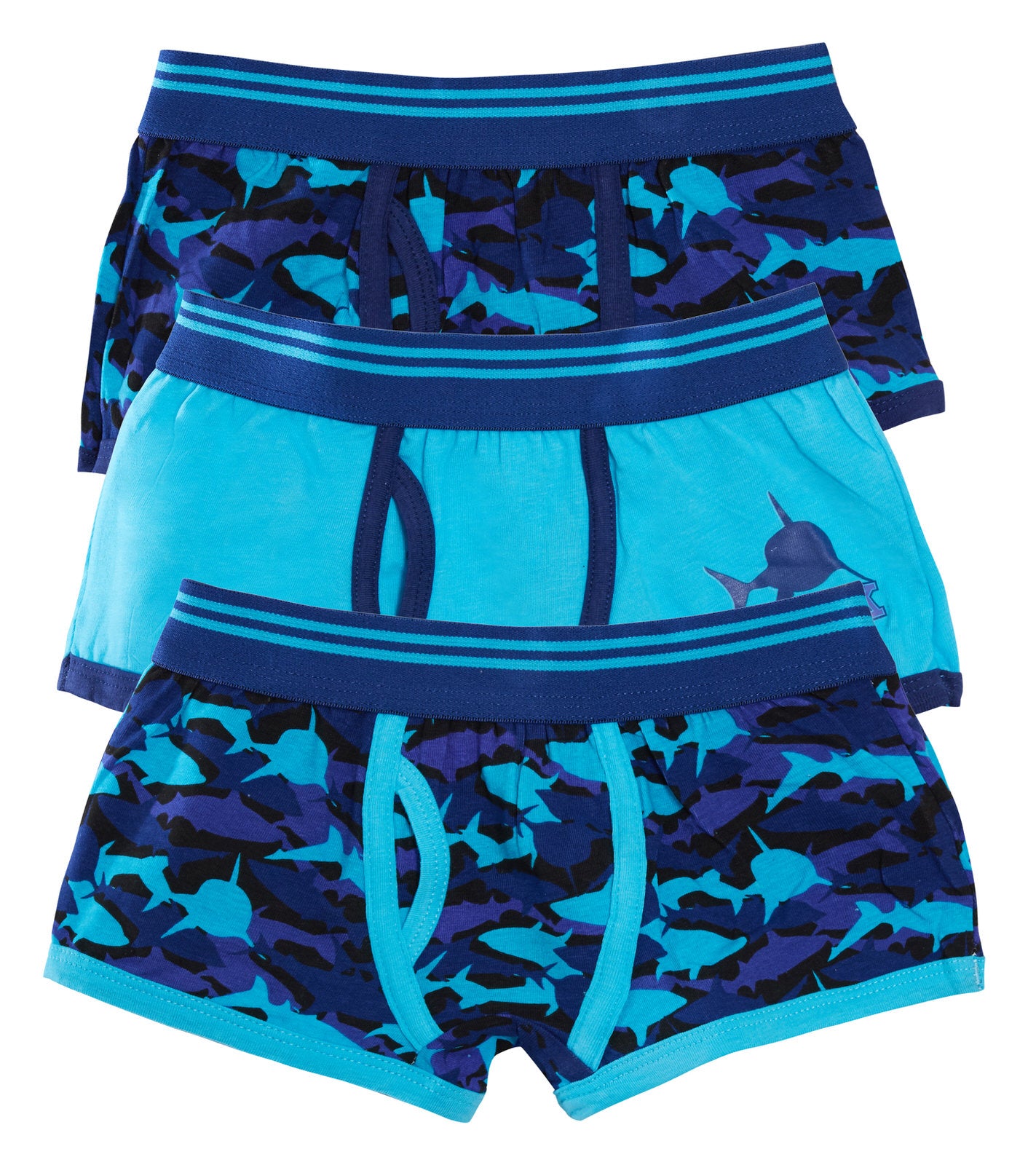 Boys 3 Pack Boxer Shorts Kids Underwear Football Gamer Camo Trunks Pants Briefs