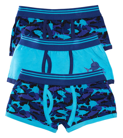 Boys 3 Pack Boxer Shorts Kids Underwear Football Gamer Camo Trunks Pants Briefs