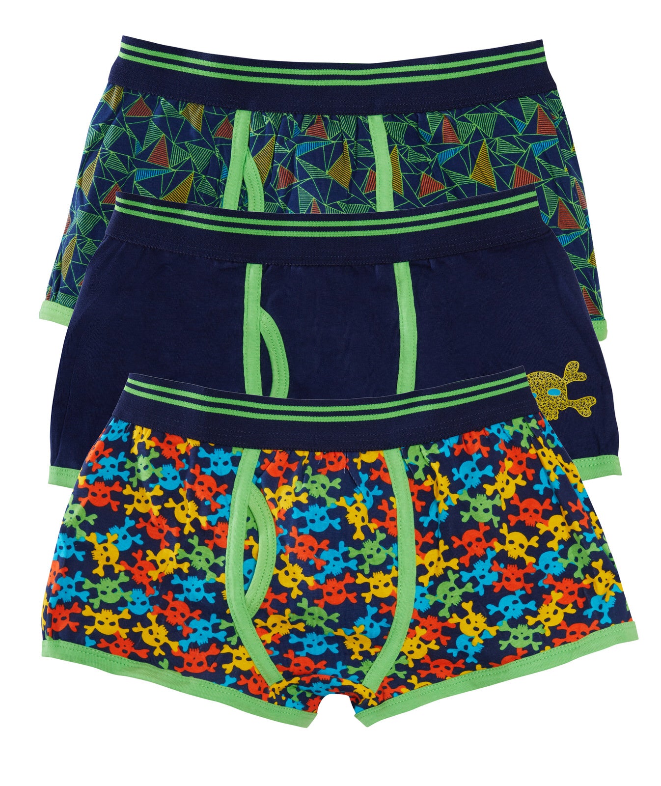 Boys 3 Pack Boxer Shorts Kids Underwear Football Gamer Camo Trunks Pants Briefs