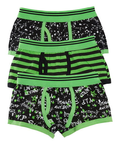 Boys 3 Pack Boxer Shorts Kids Underwear Football Gamer Camo Trunks Pants Briefs