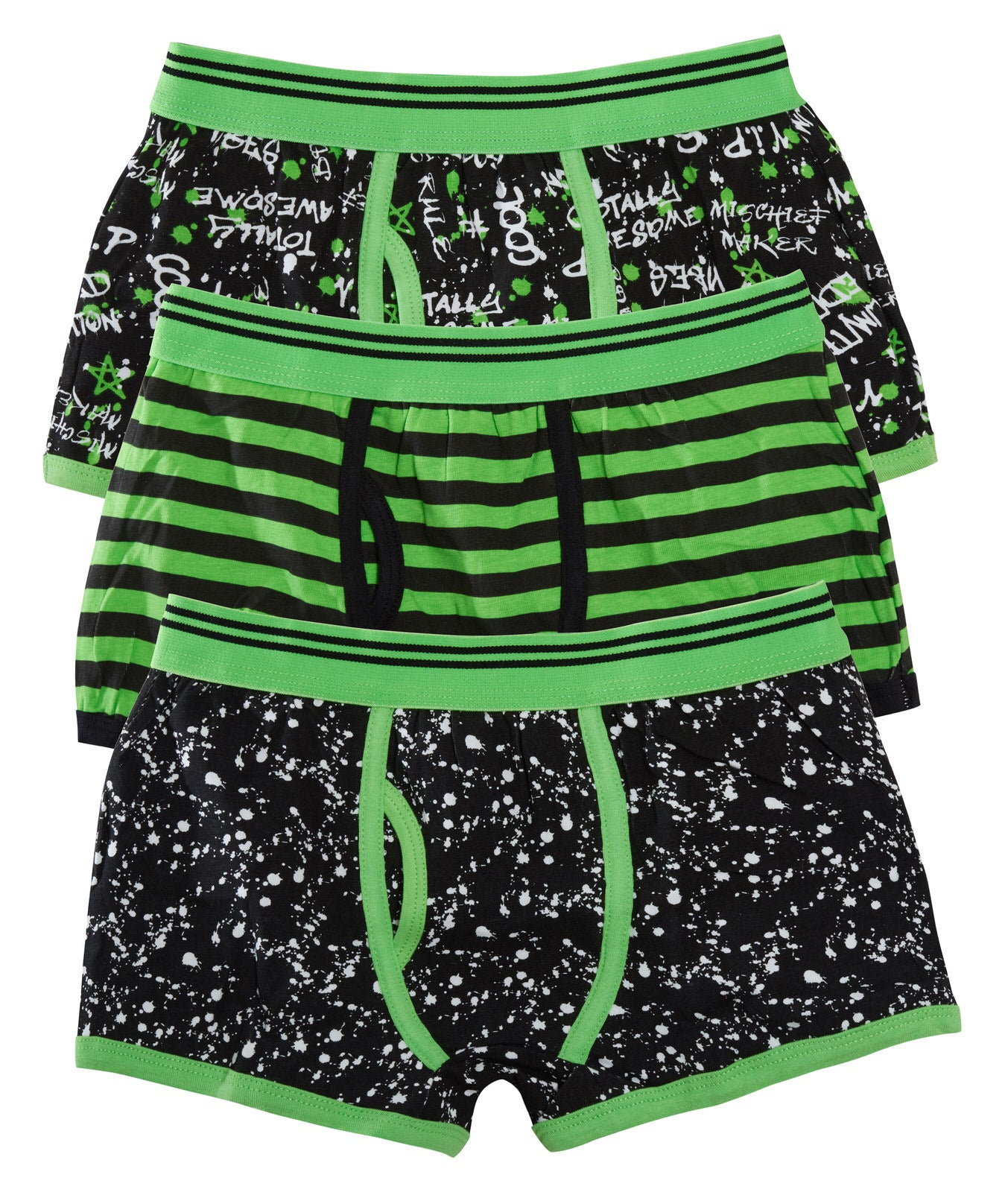 Boys 3 Pack Boxer Shorts Kids Underwear Football Gamer Camo Trunks Pants Briefs