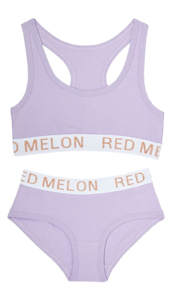 Girls Crop Top Vest Training Bra + Briefs Knickers Set Elasticated Cotton Pack