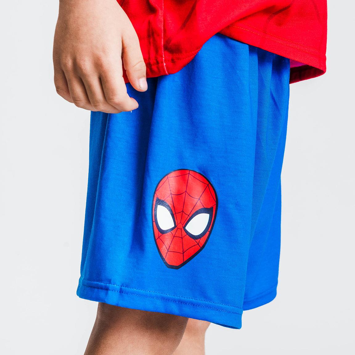 Boys Spiderman Shorts + T-Shirt Set Kids Marvel Short 2 Piece Summer Outfit Tees