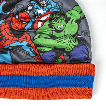Boys Avengers Hat + Snood Scarf + Gloves Winter 3 Piece Set Kids Marvel Gift