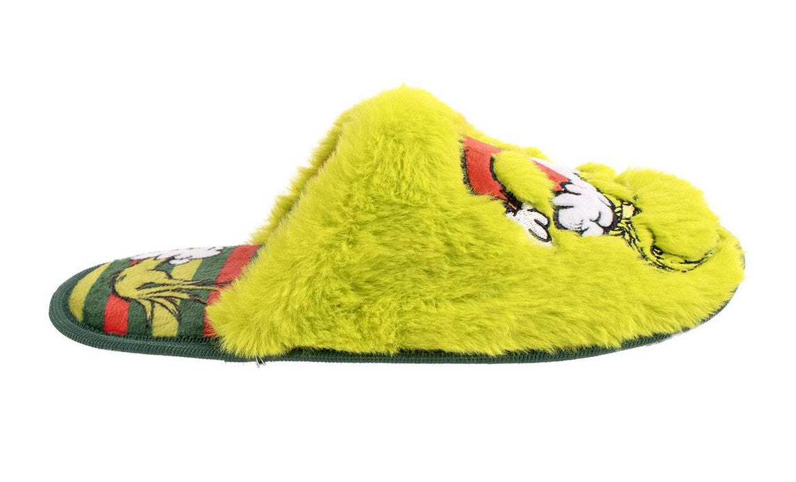 The Grinch Slippers Novelty Mules Slipper Adults Teens Slip On House Shoes Gift