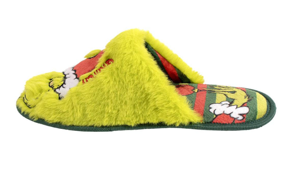 The Grinch Slippers Novelty Mules Slipper Adults Teens Slip On House Shoes Gift