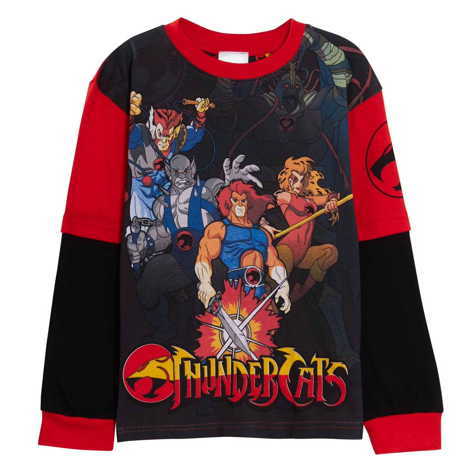 Boys Thundercats Full Length Pyjamas Kids Super Hero 2 Piece Pjs Set Nightwear