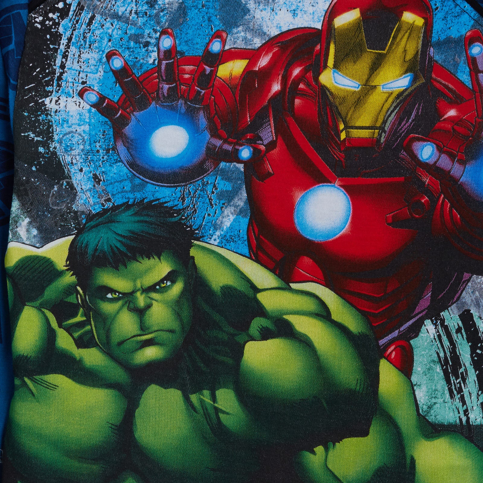 Boys Marvel Avengers Full Length Pyjamas Kids Pjs Set Full Printed Back + Front
