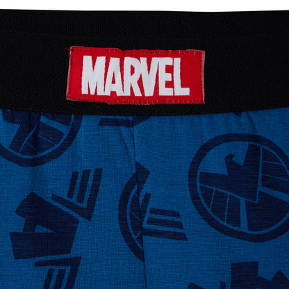 Boys Marvel Avengers Full Length Pyjamas Kids Pjs Set Full Printed Back + Front