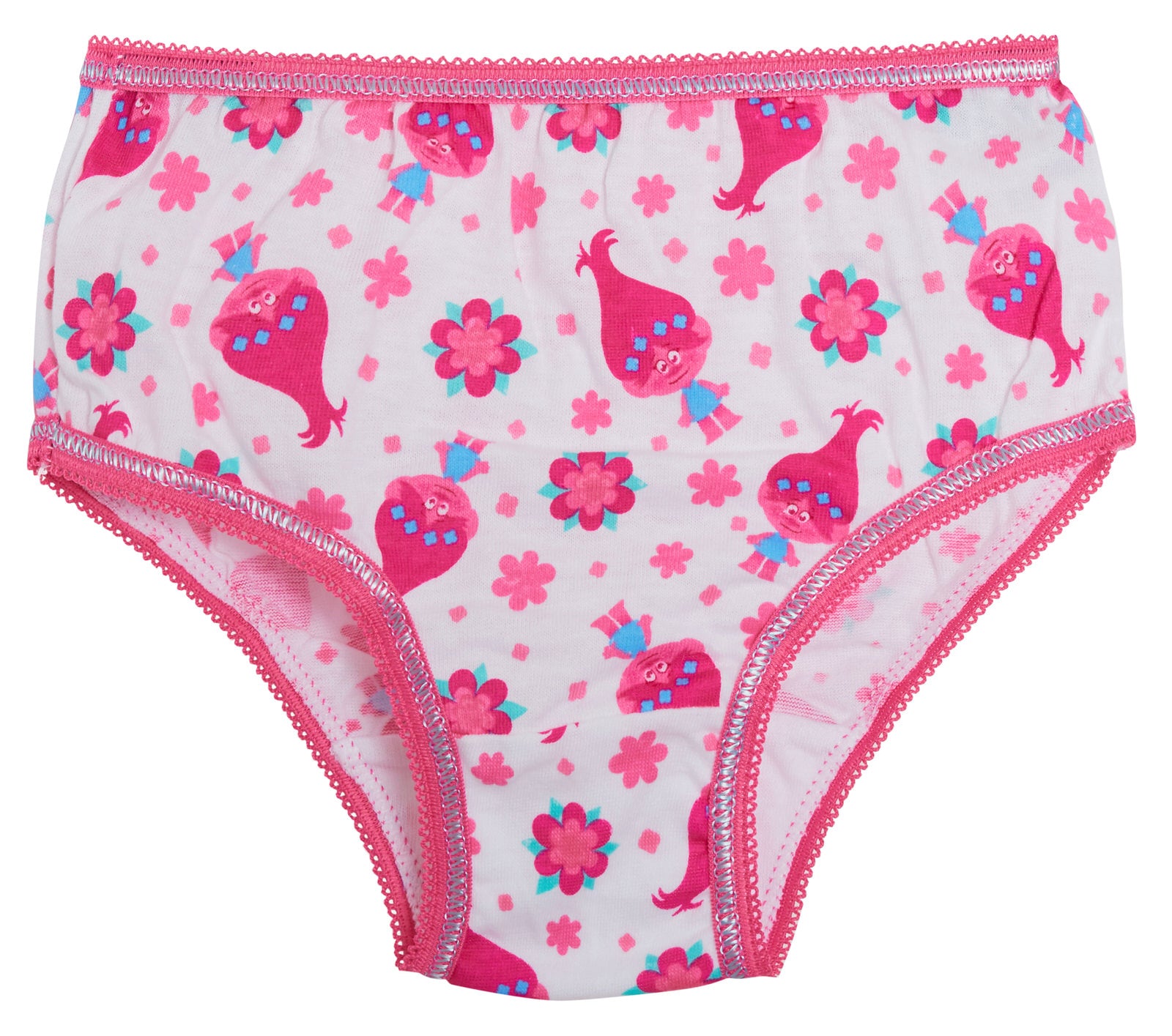 Girls 3 Pack Trolls Briefs Kids Poppy World Tour Underwear Knickers Pants Size