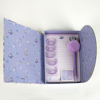 Disney Stitch Stationery Set Writing Set Box Stitch Gift Note Pad + Pen Set