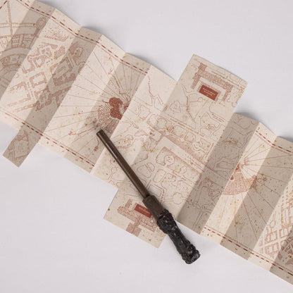 Harry Potter Marauders Map Lights  Notebook Wand Pen Set Adults Kids Gift Boxed