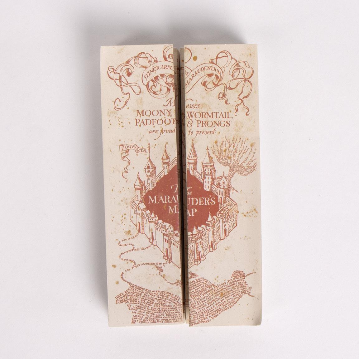 Harry Potter Marauders Map Lights  Notebook Wand Pen Set Adults Kids Gift Boxed