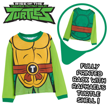 Boys Teenage Mutant Ninja Turtles Pyjamas TMNT Dress Up Pjs Full Length Pyjamas
