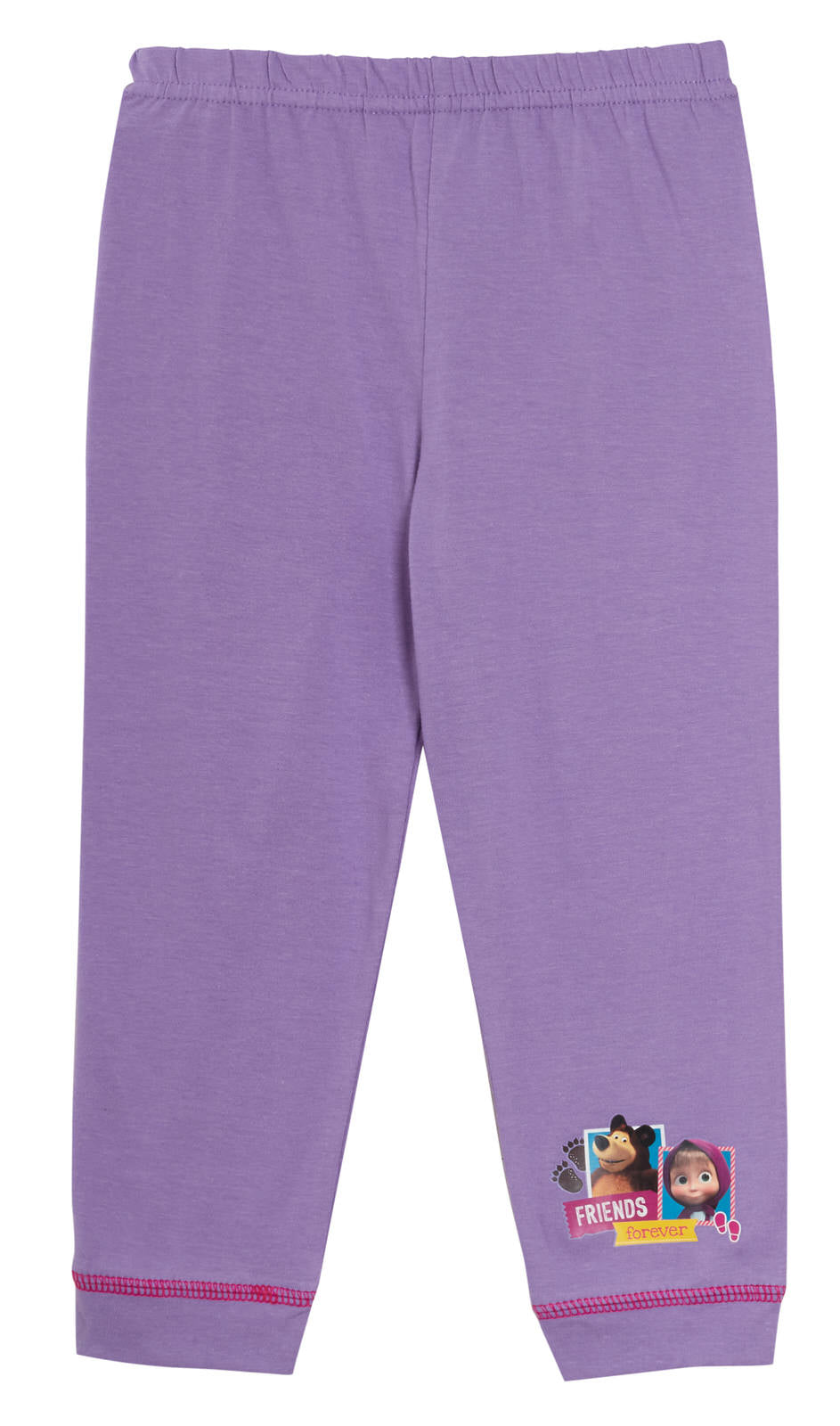 Girls Masha And The Bear Pyjamas Kids Character Full Length Pjs Set Nightwear
