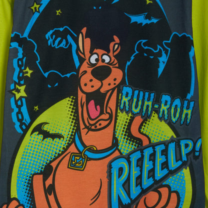 Boys Scooby Doo Full Length Pyjamas Kids Character 2 Piece Pj Set Nightwear Size