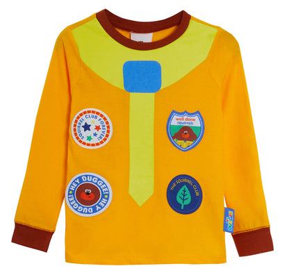 Kids Hey Duggee Novelty Dress Up Pyjamas Boys Girls Squirrel Club Long Pjs Set