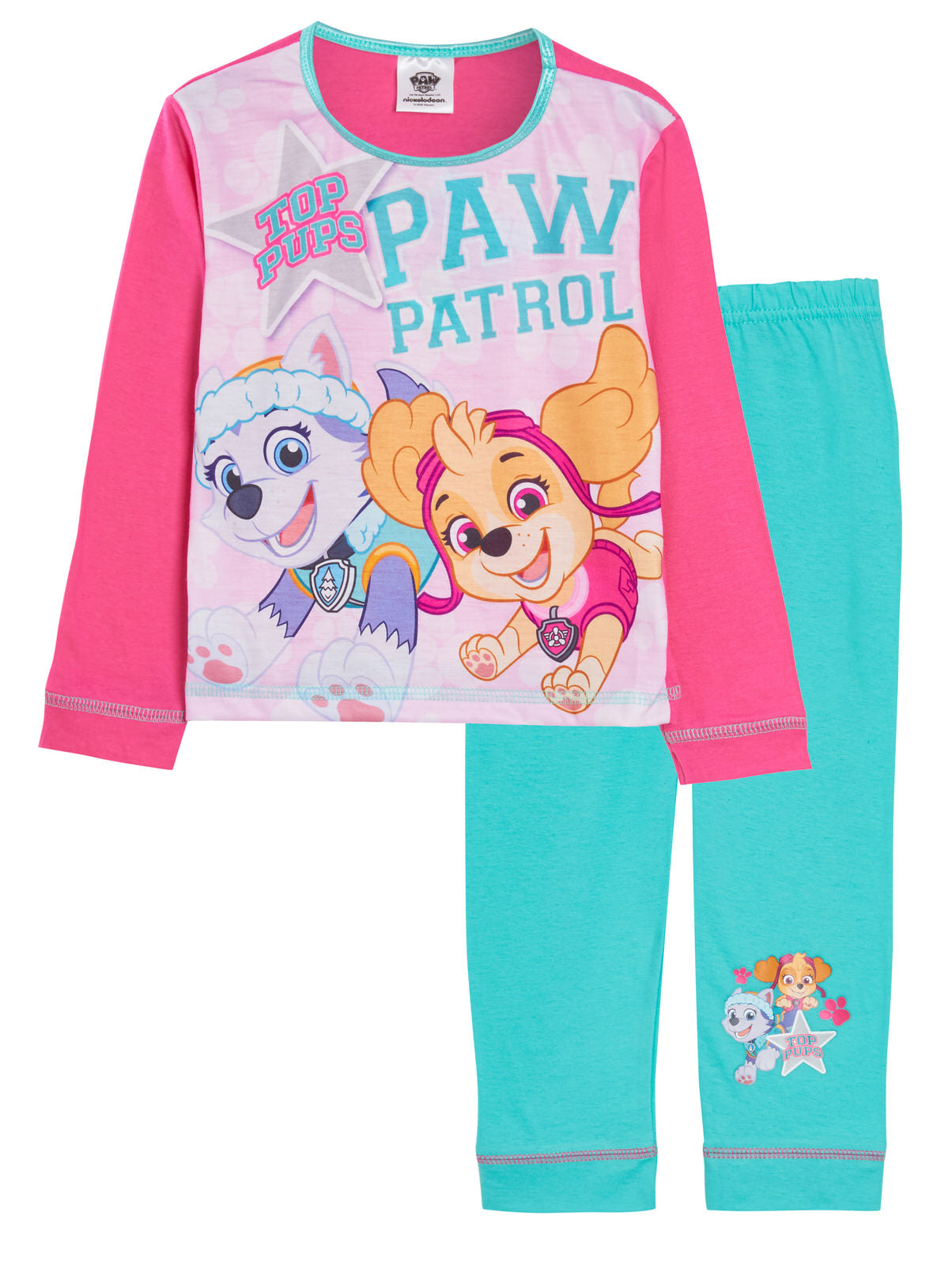 Girls Paw Patrol Pyjamas Kids Skye Everest Full Length Long Pjs Set Nightwear