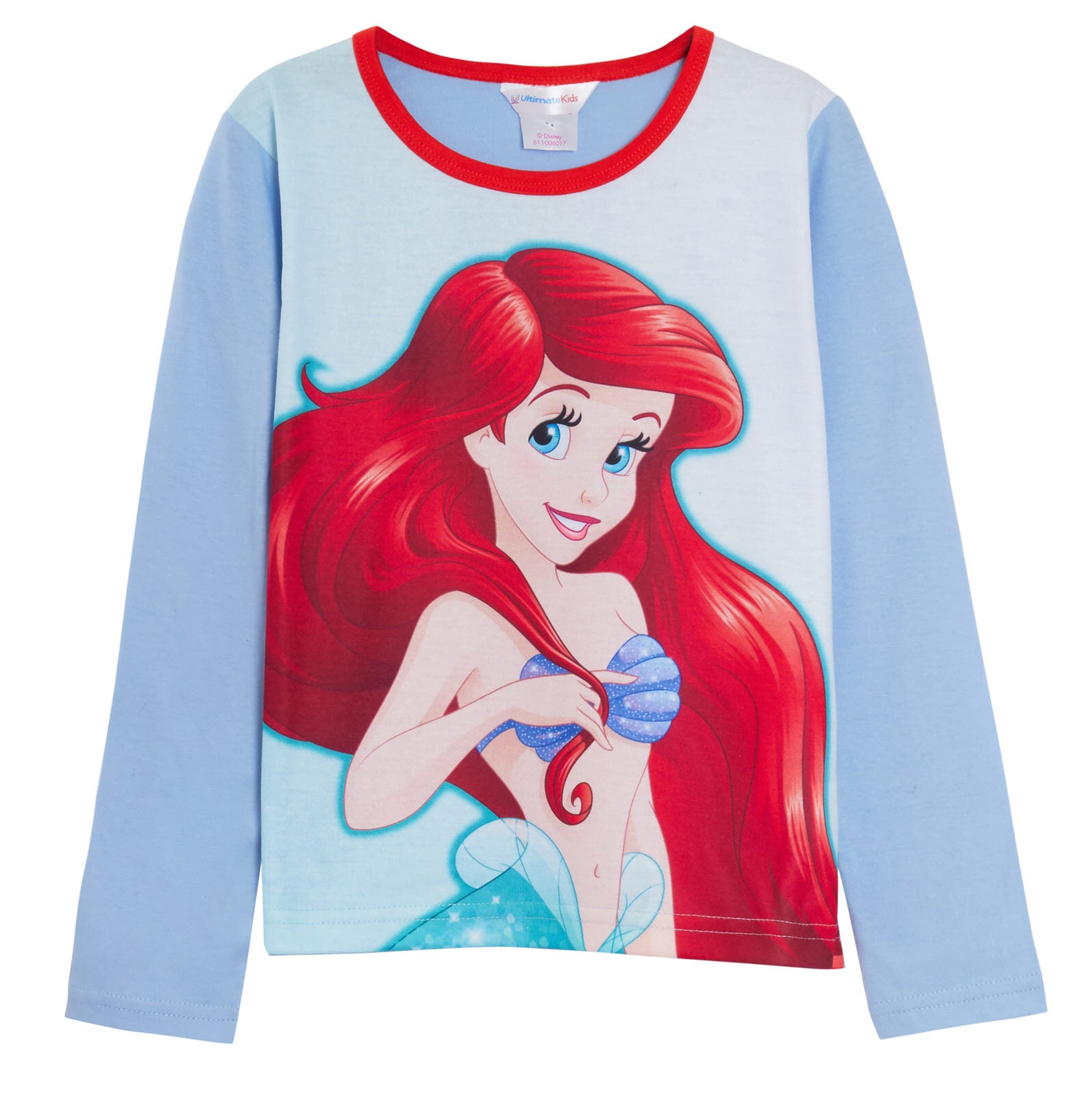 Girls Disney The Little Mermaid Dress Up Pyjamas Ariel Full Length Novelty Pjs