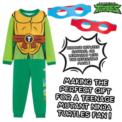 Boys Teenage Mutant Ninja Turtles Pyjamas TMNT Dress Up Pjs Full Length Pyjamas