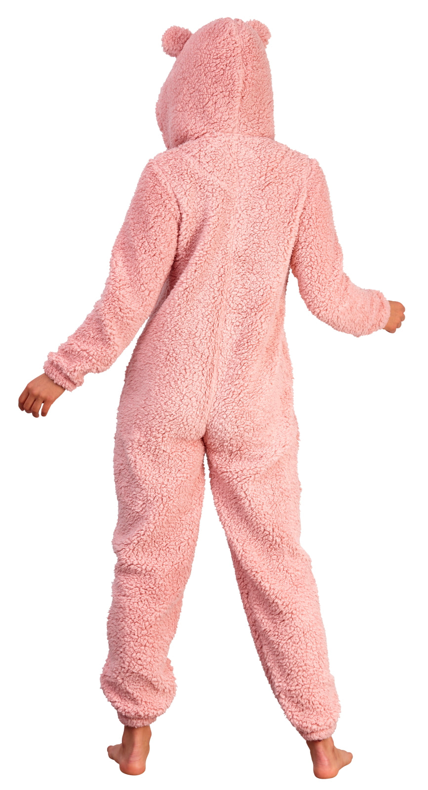 Womens Teddy Bear All In One Luxury 3D Character Novelty Sherpa Fleece Hooded Pjs