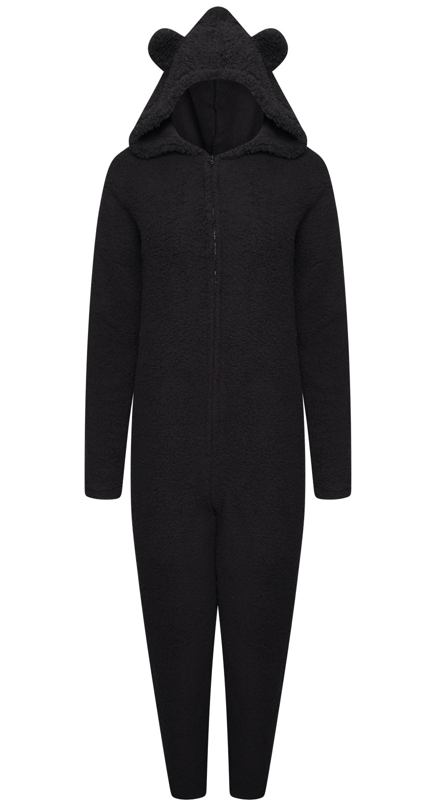 Womens Teddy Bear All In One Luxury 3D Character Novelty Sherpa Fleece Hooded Pjs