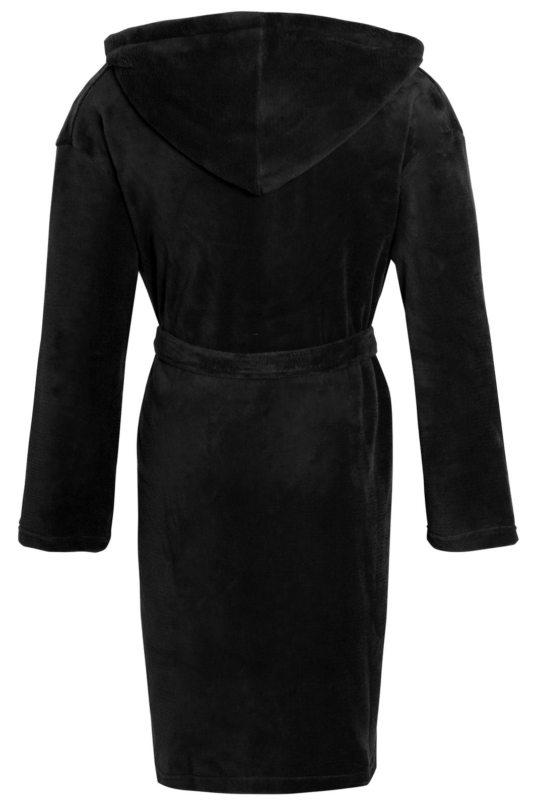 Mens Luxury Fleece Bathrobe Dressing Gown Hooded Bath Robe or Collar Housecoat