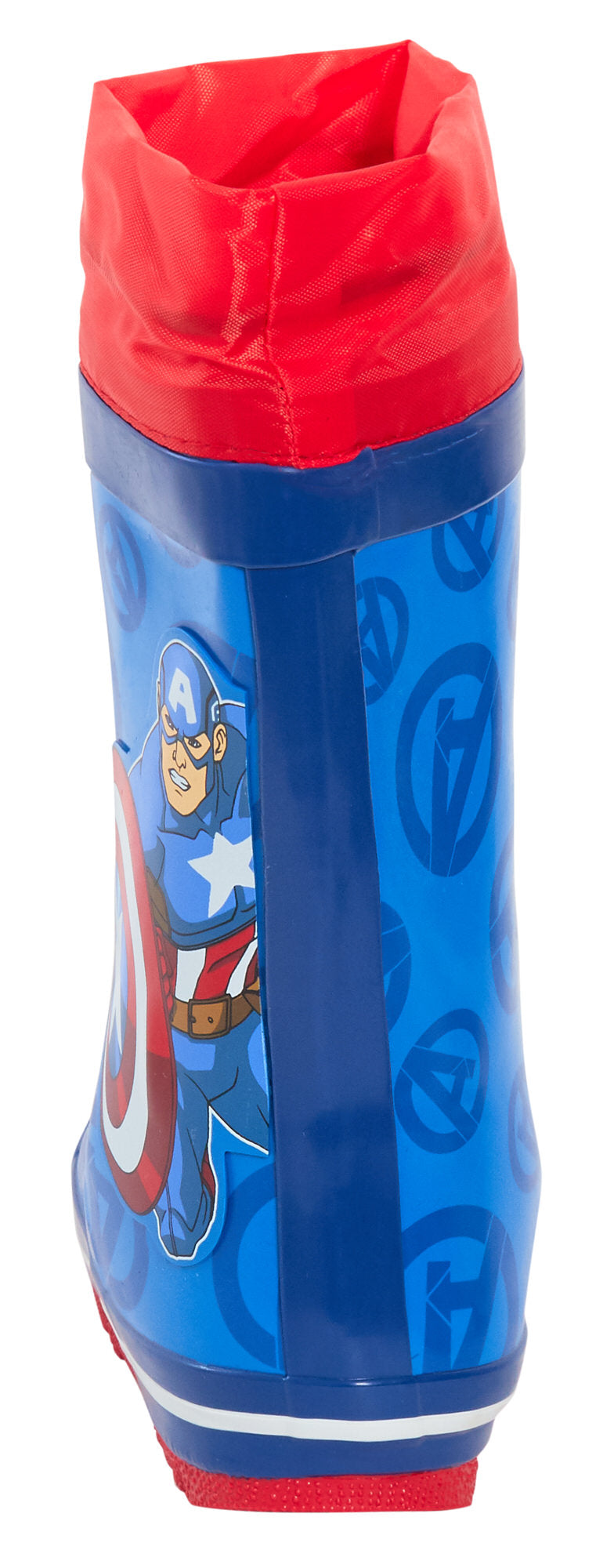 Boys Captain America Tie Top Wellington Boots Marvel Wellies Wellingtons Wellys