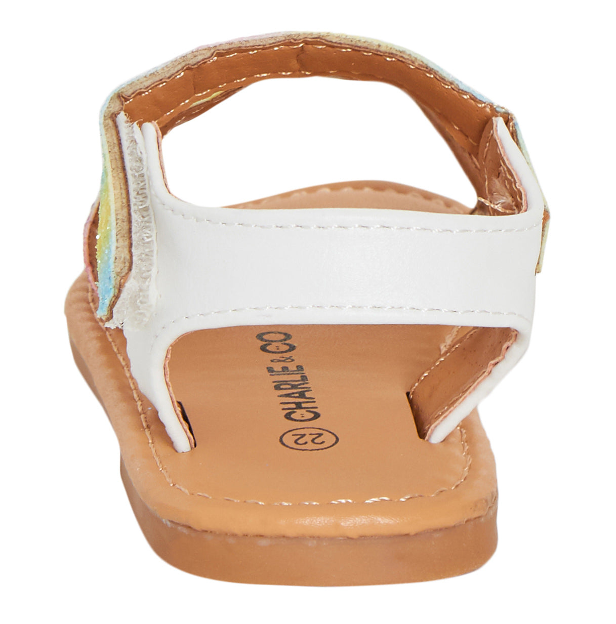 Baby Girls Rainbow Glitter Sandals Infants Toddler Strappy Open Toe Summer Shoes