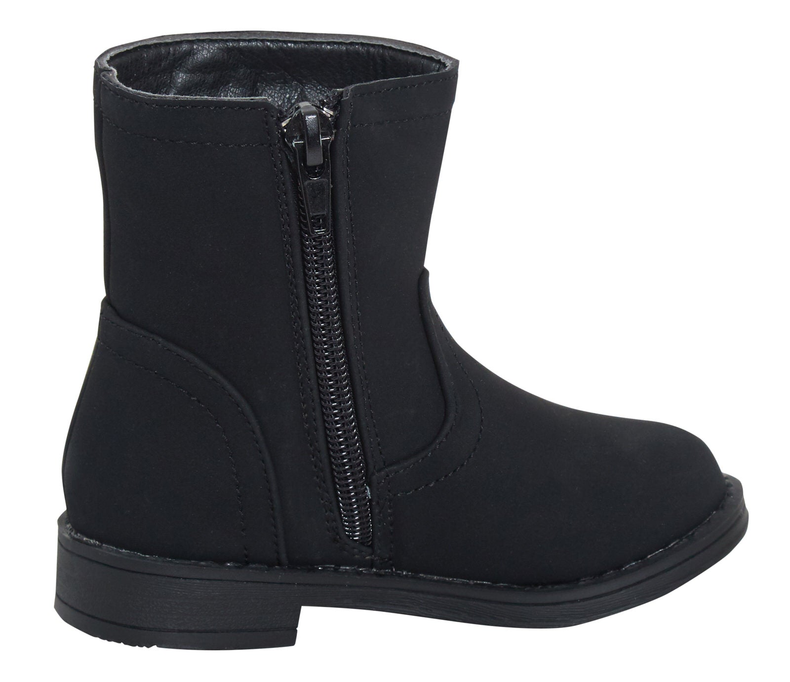 Girls Sequin Star Ankle Boots Kids Infants Flat Winter Shoes Zip Fastening Size