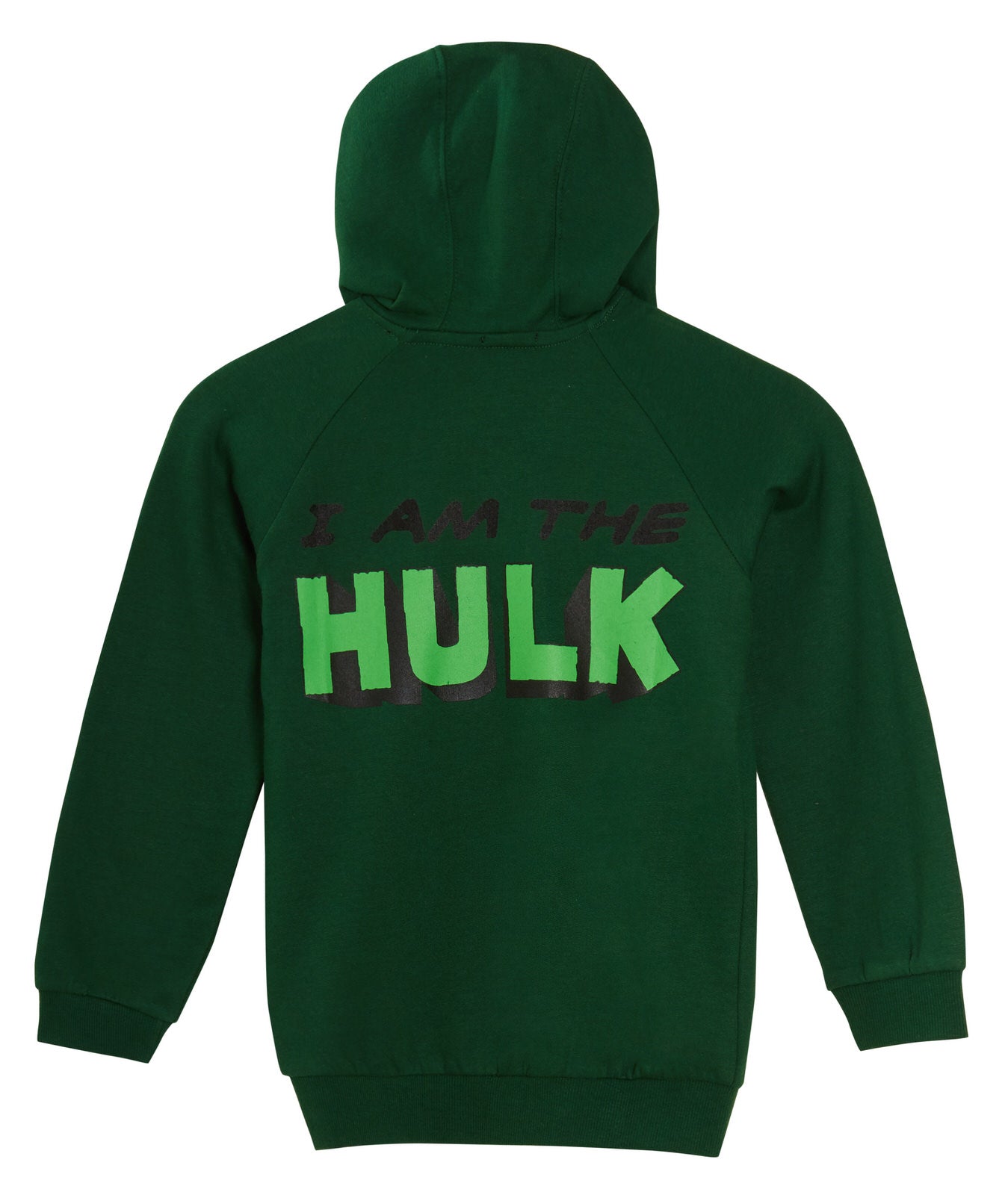 The Incredible Hulk Boys Hooded Jacket Marvel Avengers Kids Zip Hoodie Size