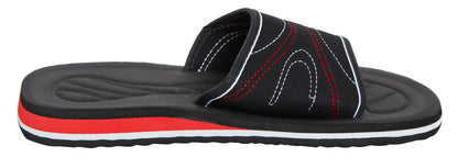 Mens Slip On Sports Sliders Boys Summer Flip Flops Sandals Beach Shower Shoes