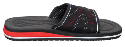 Mens Slip On Sports Sliders Boys Summer Flip Flops Sandals Beach Shower Shoes