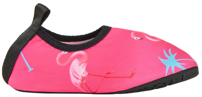 Girls Flamingo Aqua Socks Kids Cute Summer Holiday Beach Pool Shoes Wetsuit Size
