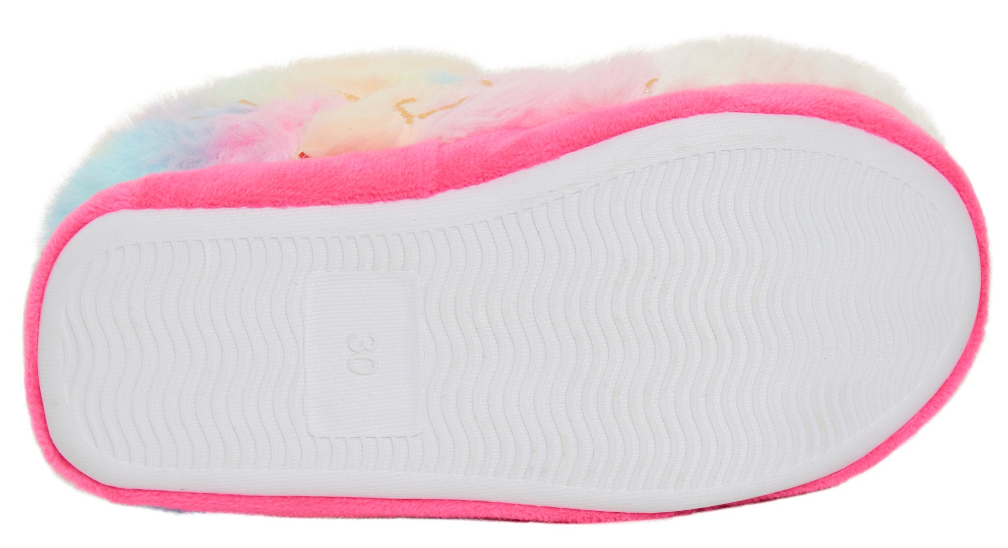 Girls Rabbit Slipper Boots Kids Rainbow Slippers Booties Bunny Ears House Shoes