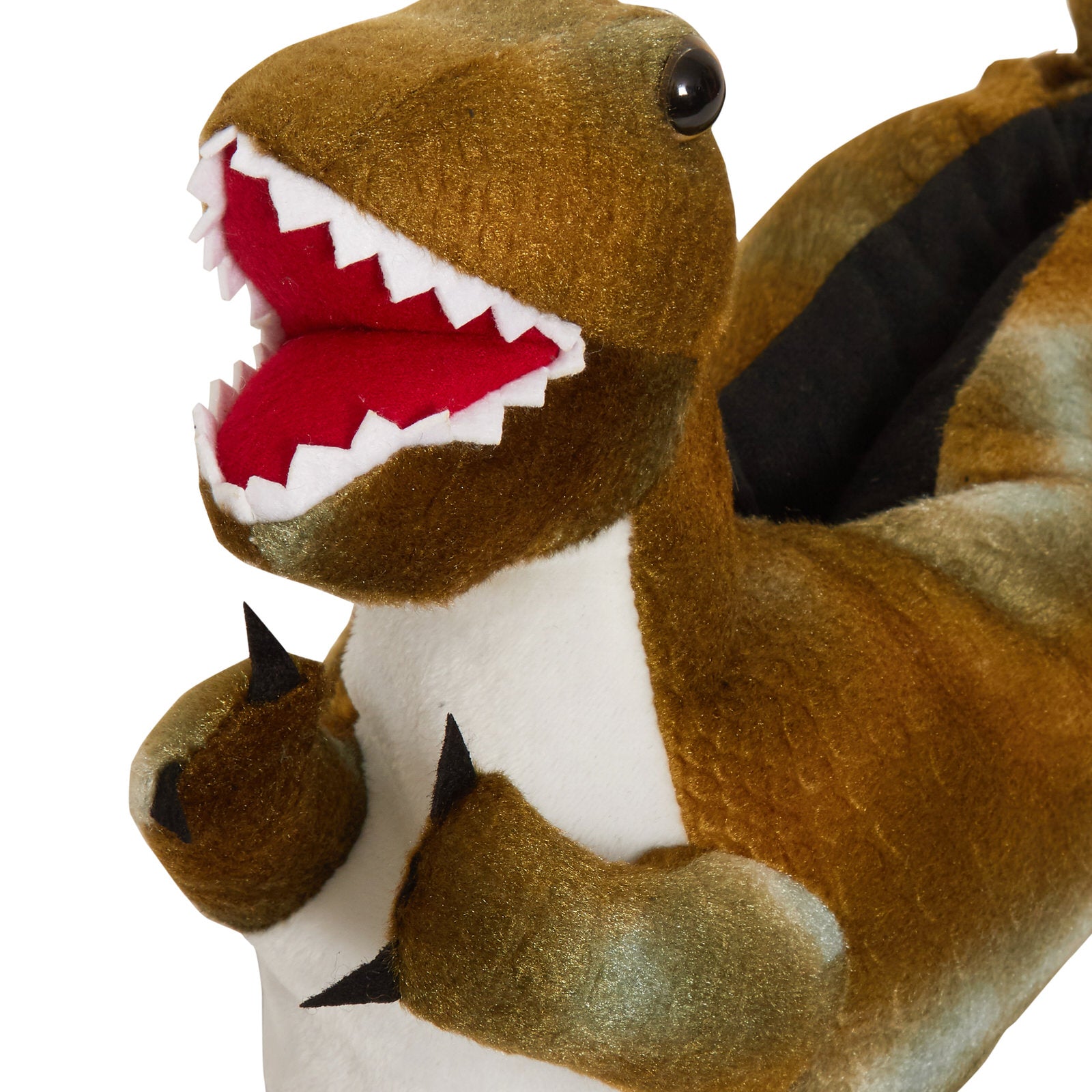 Novelty 3D Dinosaur Slippers Kids Plush Dino Slipper Boots Fleece Booties T-Rex