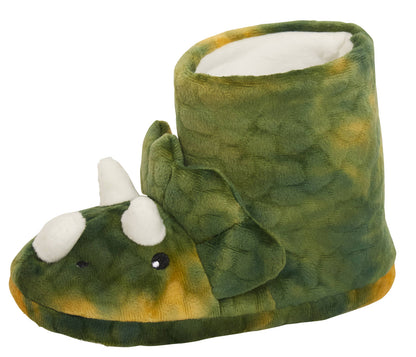 Novelty 3D Dinosaur Slippers Kids Plush Dino Slipper Boots Fleece Booties T-Rex
