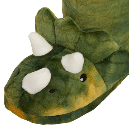 Novelty 3D Dinosaur Slippers Kids Plush Dino Slipper Boots Fleece Booties T-Rex