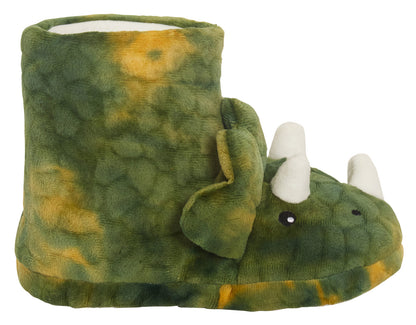 Novelty 3D Dinosaur Slippers Kids Plush Dino Slipper Boots Fleece Booties T-Rex
