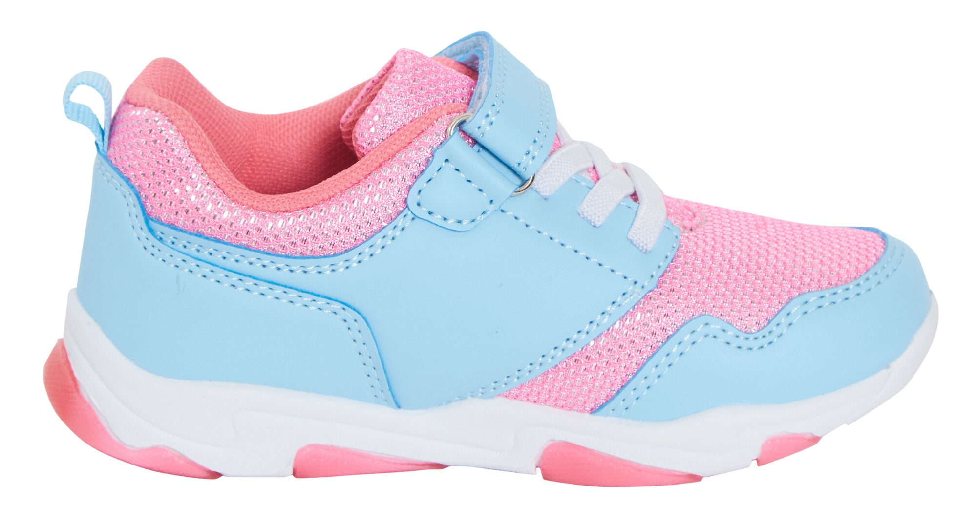 Bluey Light Up Trainers For Girls Puppy Easy Fasten Sports Shoe With LED Lights