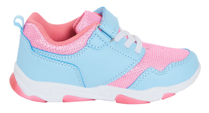 Bluey Light Up Trainers For Girls Puppy Easy Fasten Sports Shoe With LED Lights