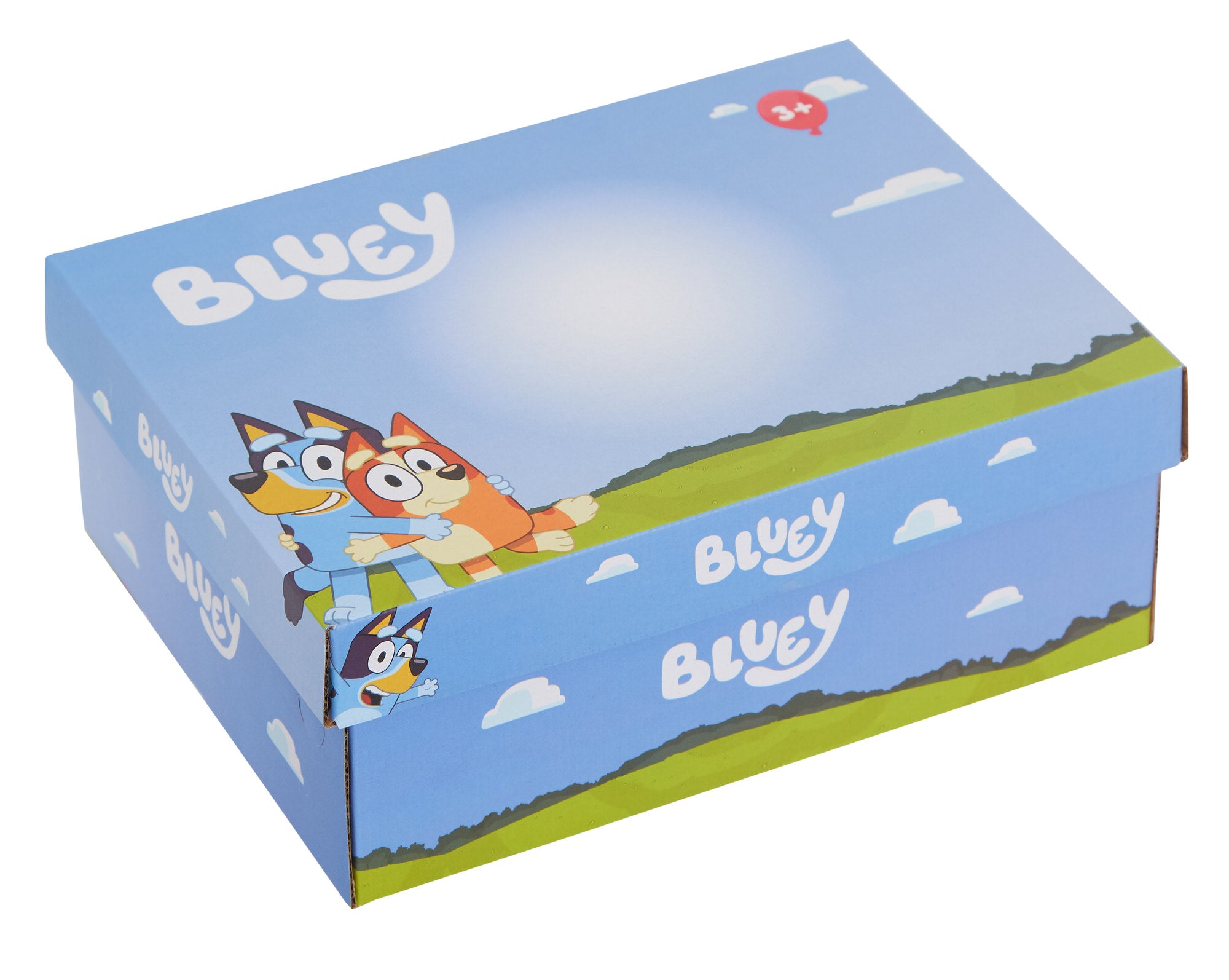 Bluey Light Up Trainers For Girls Puppy Easy Fasten Sports Shoe With LED Lights