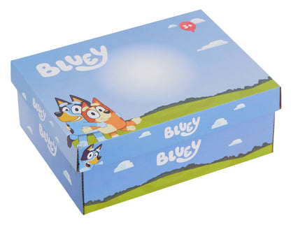 Bluey Light Up Trainers For Girls Puppy Easy Fasten Sports Shoe With LED Lights