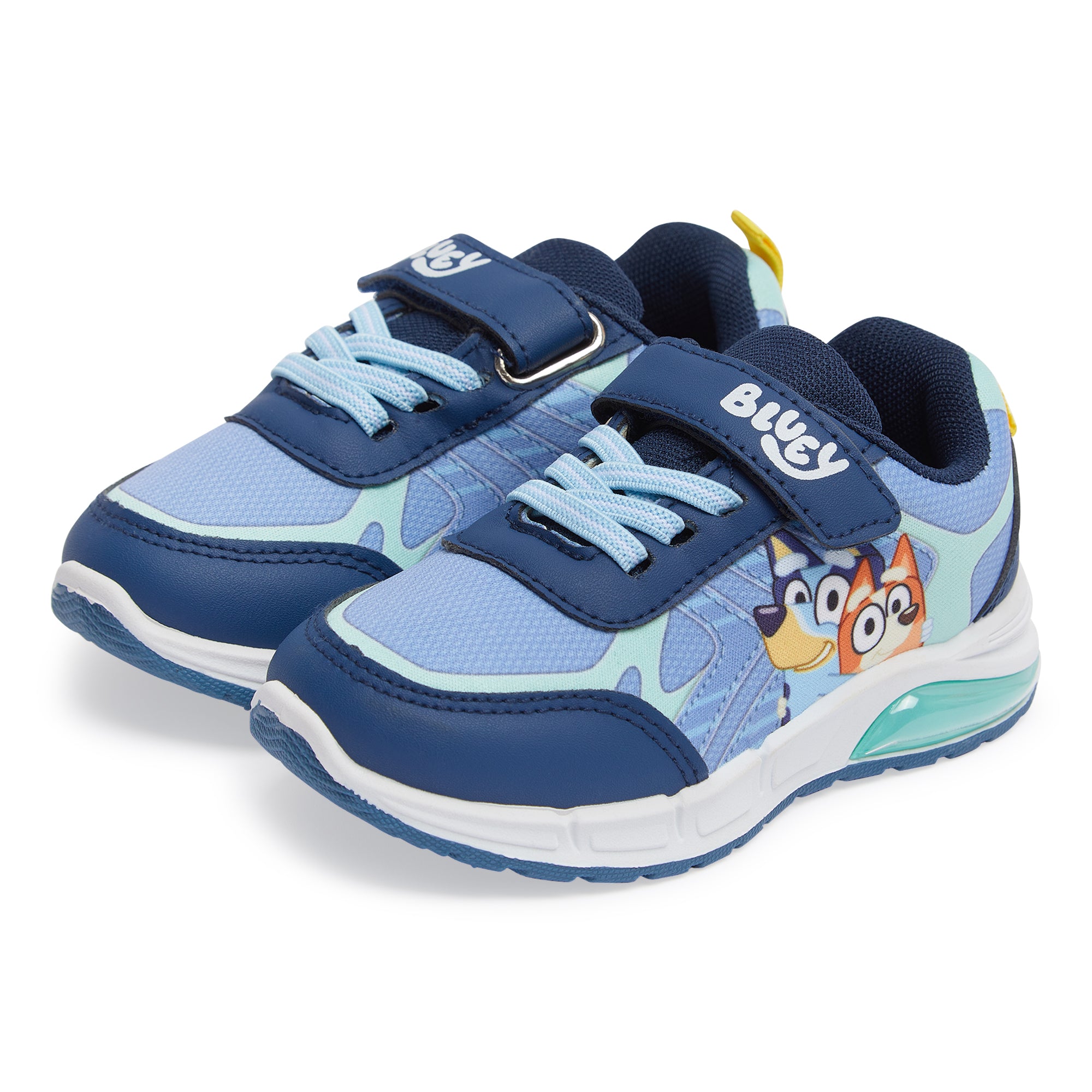 Bluey Light Up Trainers For Girls Puppy Easy Fasten Sports Shoe With LED Lights