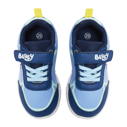 Bluey Light Up Trainers For Girls Puppy Easy Fasten Sports Shoe With LED Lights
