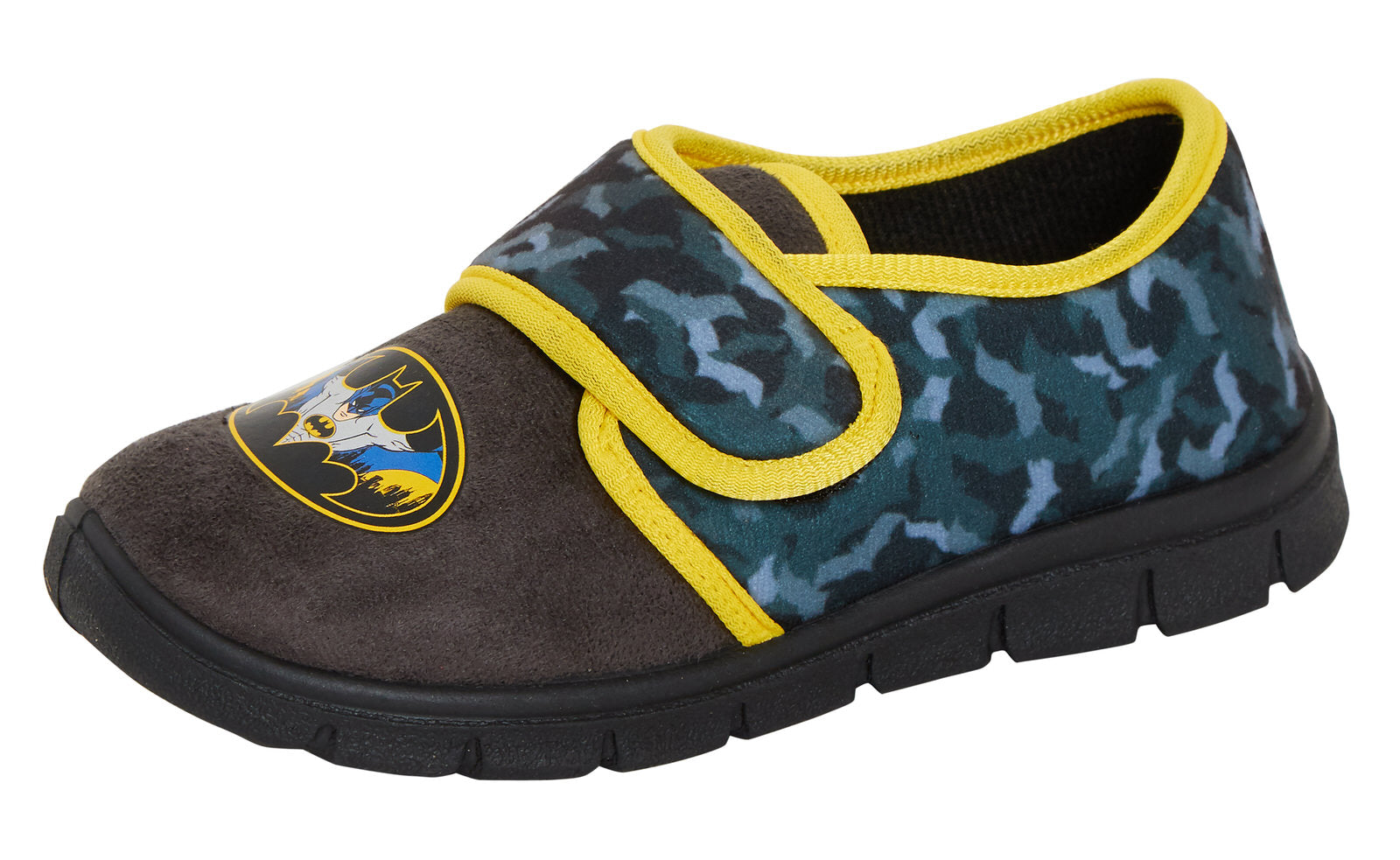 Boys Batman Slippers Easy Fasten Slipper Boots Kids DC Comics House Shoes Booties