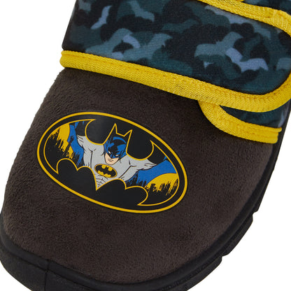 Boys Batman Slippers Easy Fasten Slipper Boots Kids DC Comics House Shoes Booties