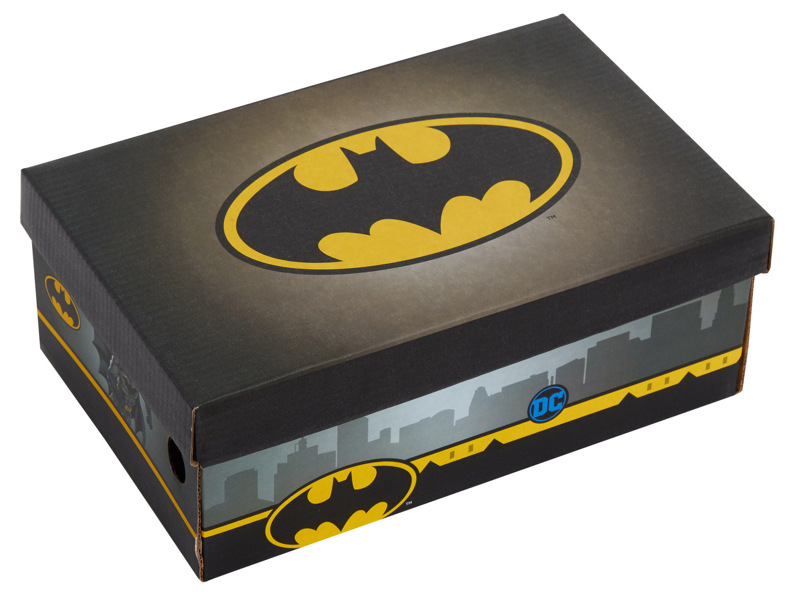 Boys Batman Sports Trainers Kids DC Comics Touch Fasten White Casual Skate Shoes